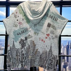 Inoah New York New York Open Front Hoodie
